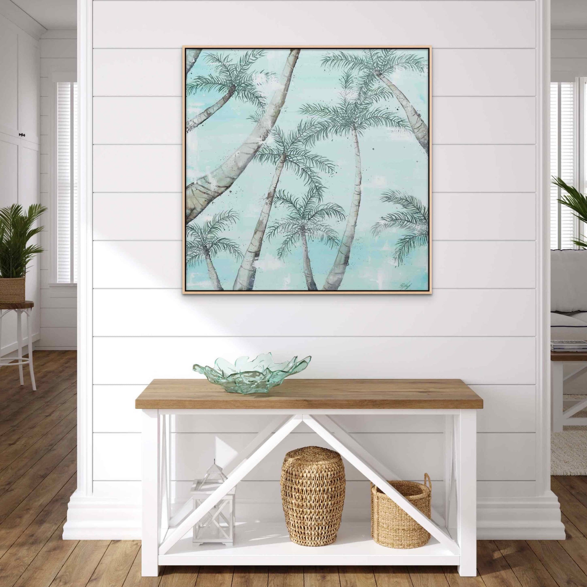 Sway Amongst the Fronds Palm Trees Canvas Print