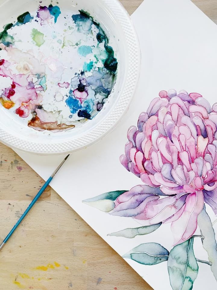 floral painting workshops port douglas