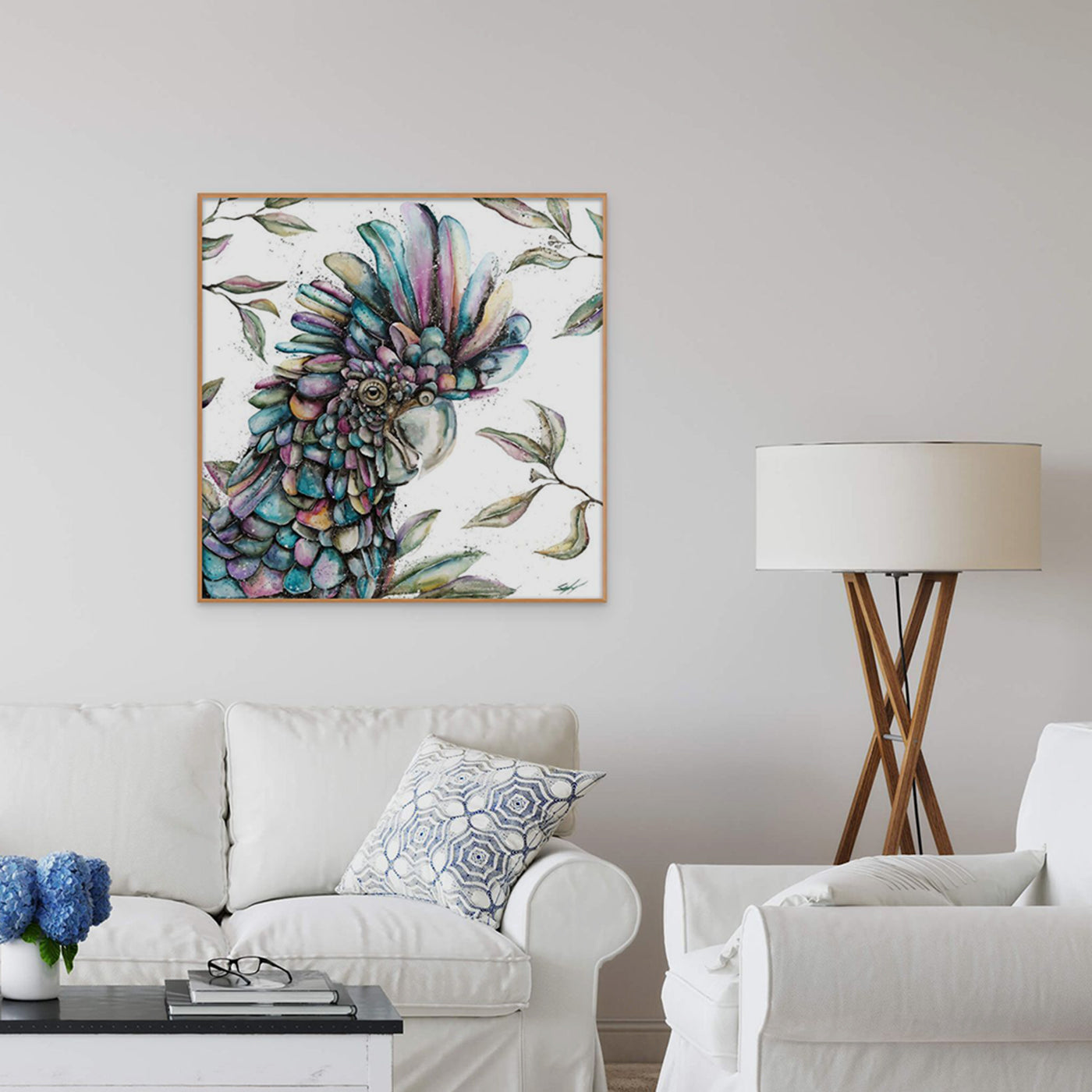 Black Cockatoo Canvas Print Wall Art