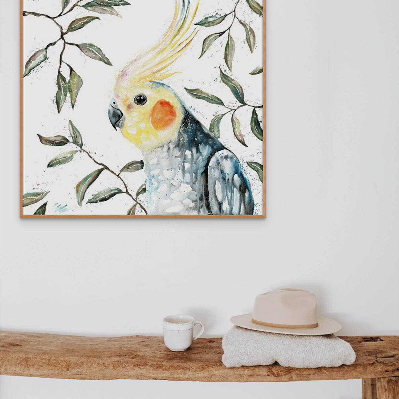 Cockatiel Canvas Artwork wall art