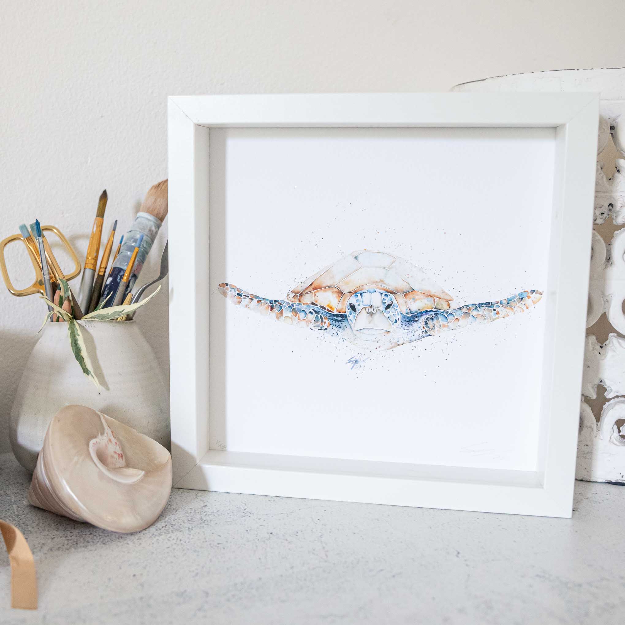 Turtle Artwork Framed Print