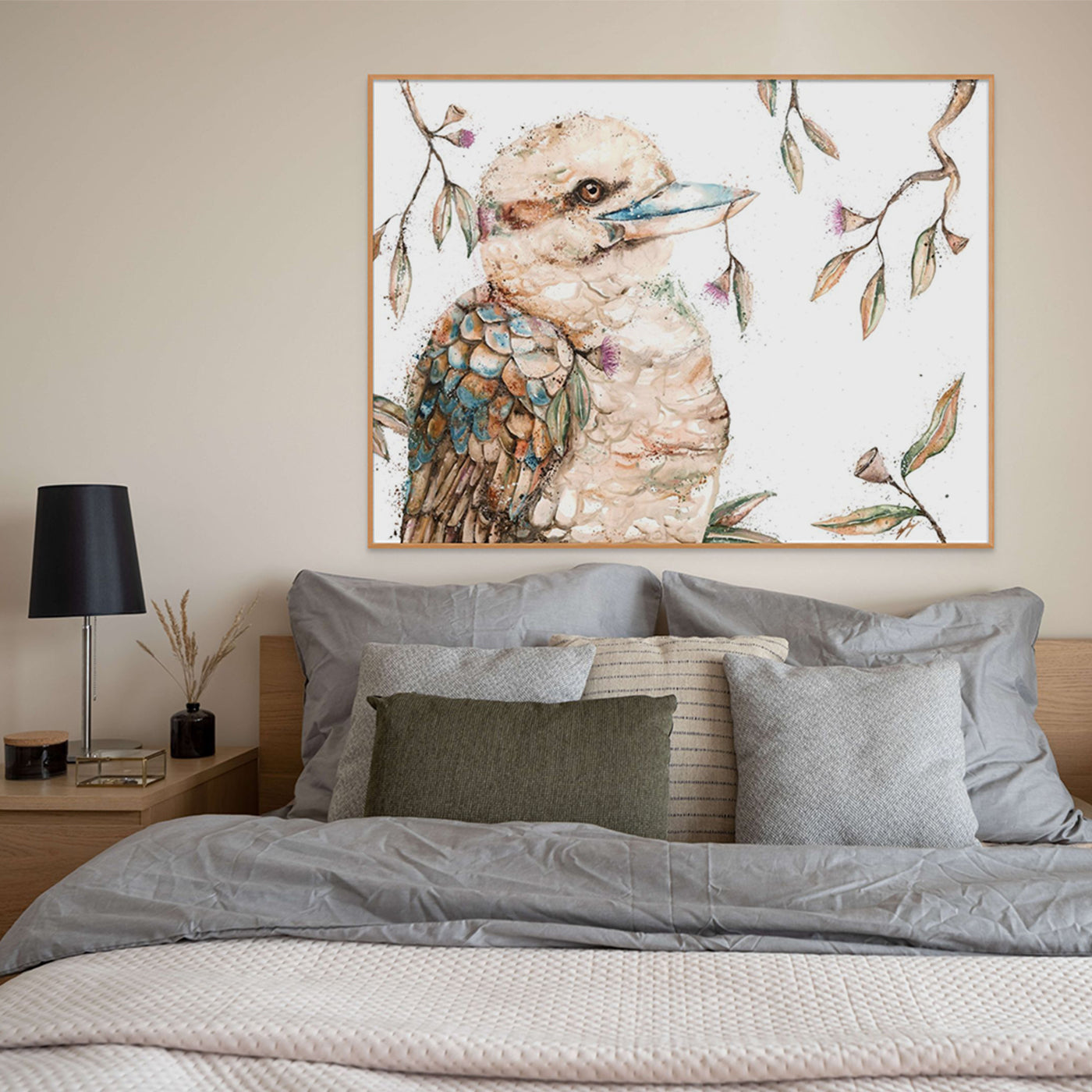 kookaburra canvas fine art print