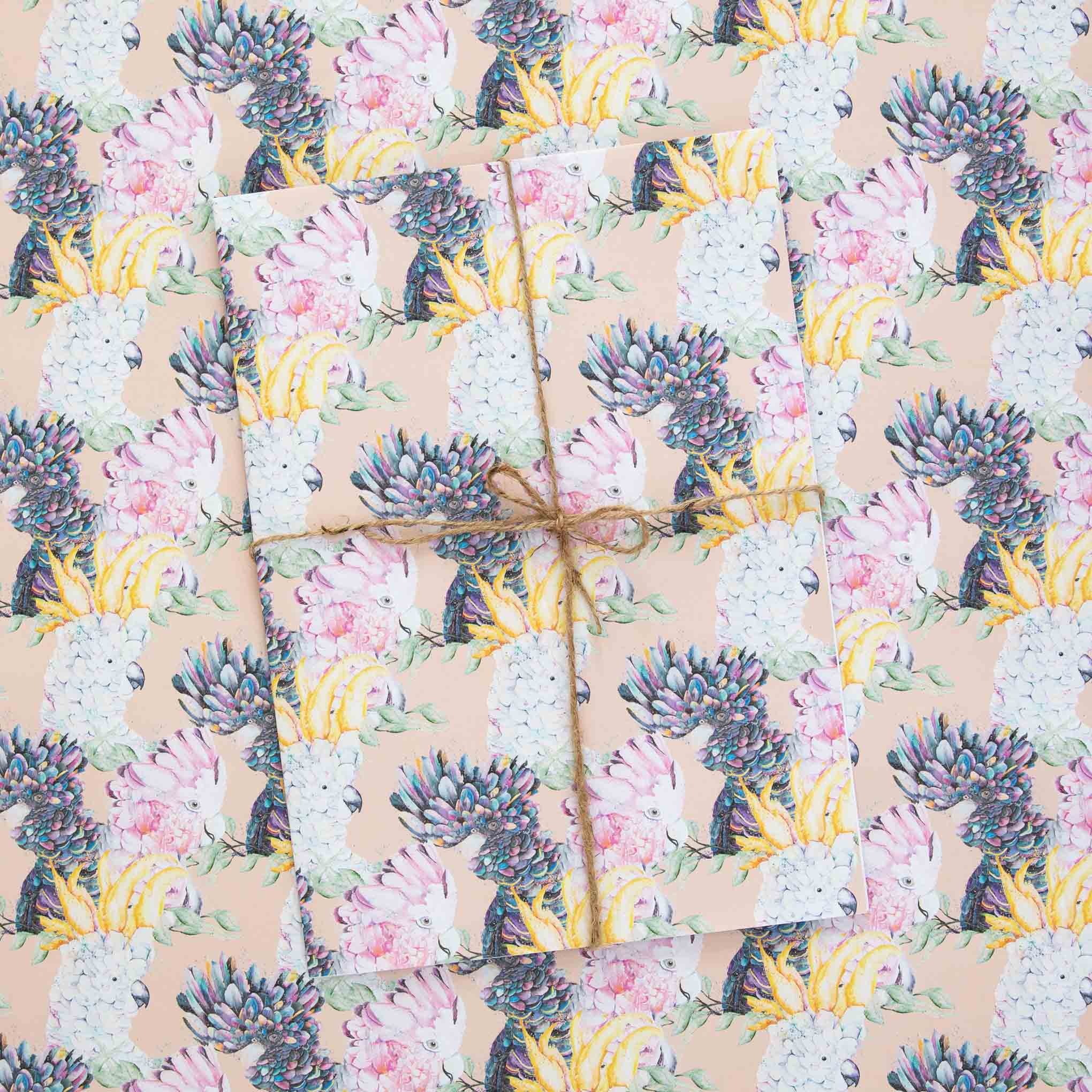 Cockatoos & Galahs Wrapping Paper