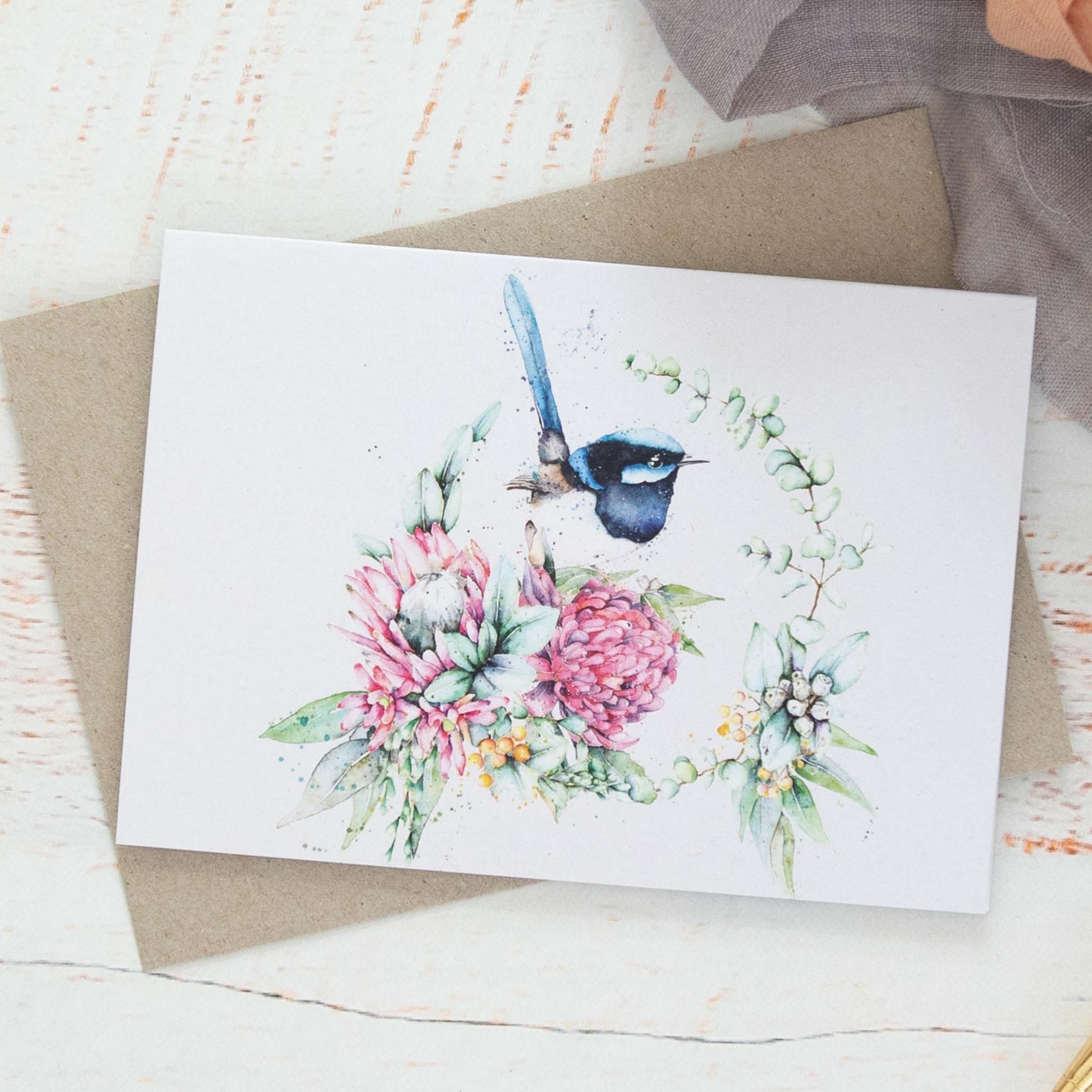 Fairy Wren greeting card