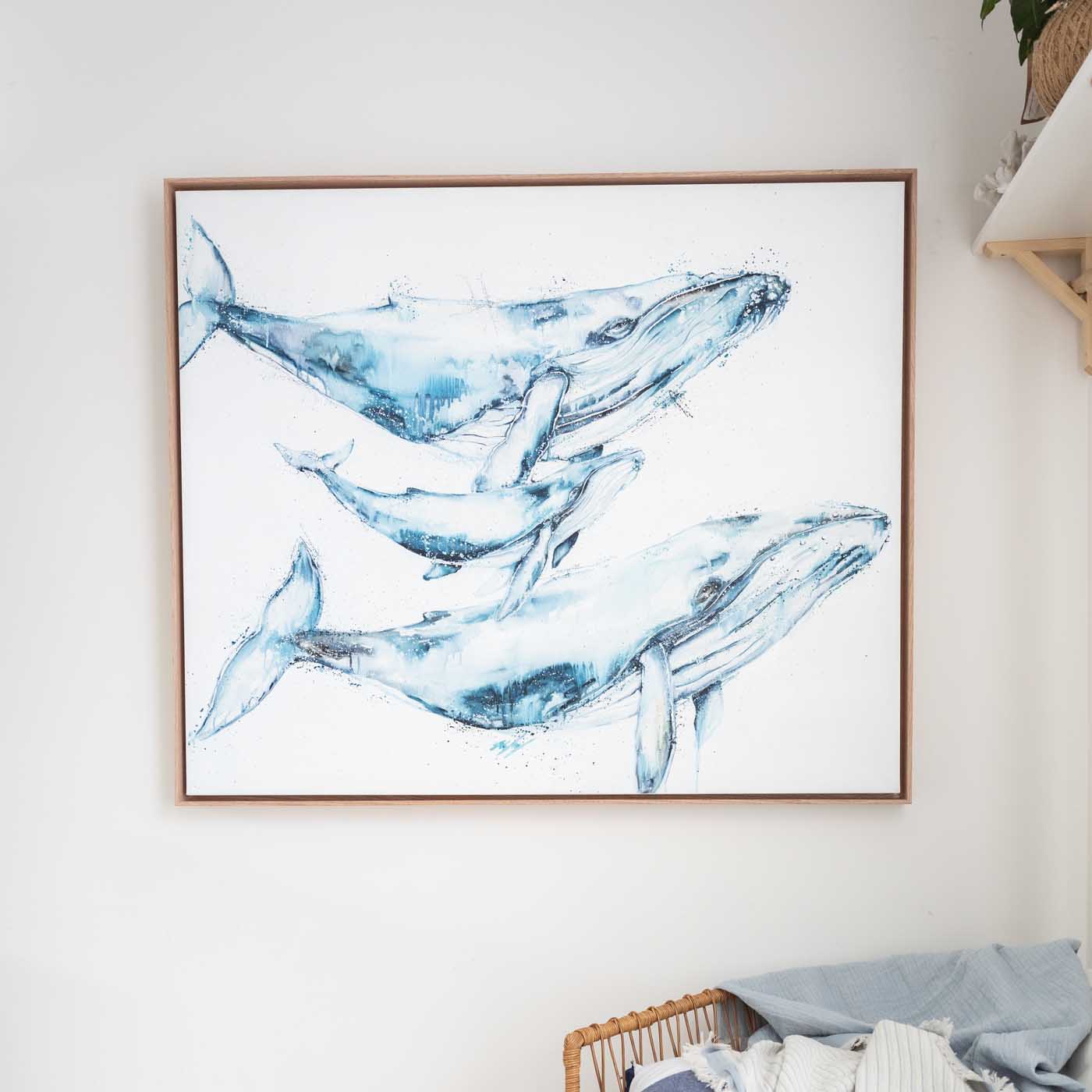 Three Whales Canvas Artwork