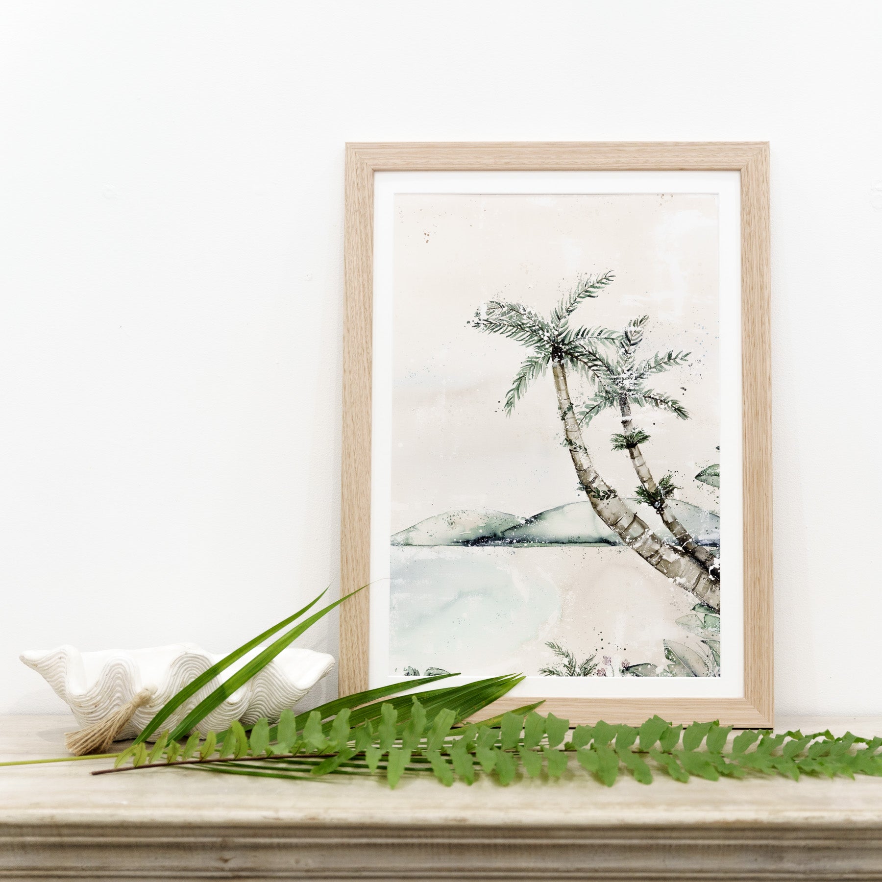 Port Dougals Palm Trees Painting Print