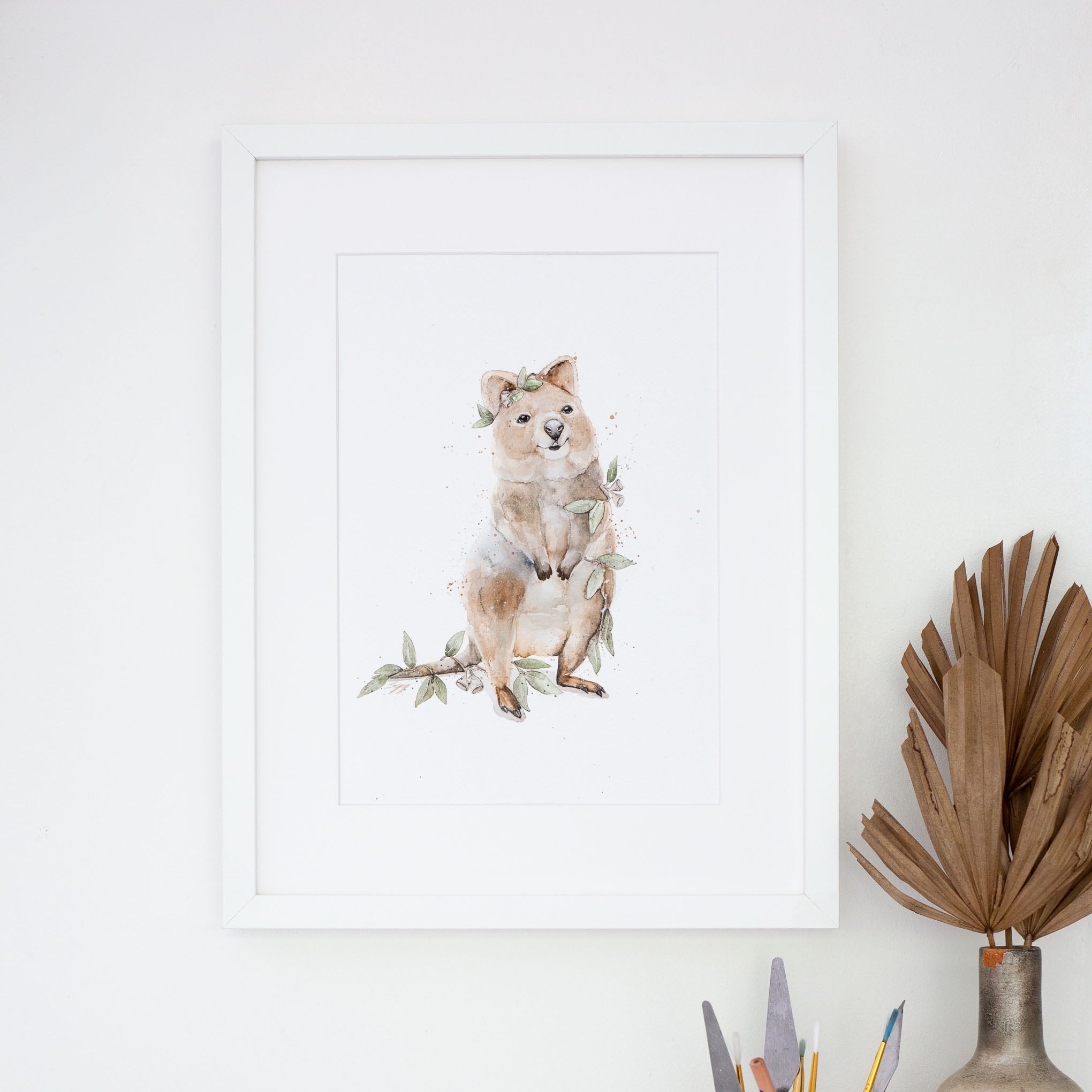 Australian marsupial Quokka fine art wall print