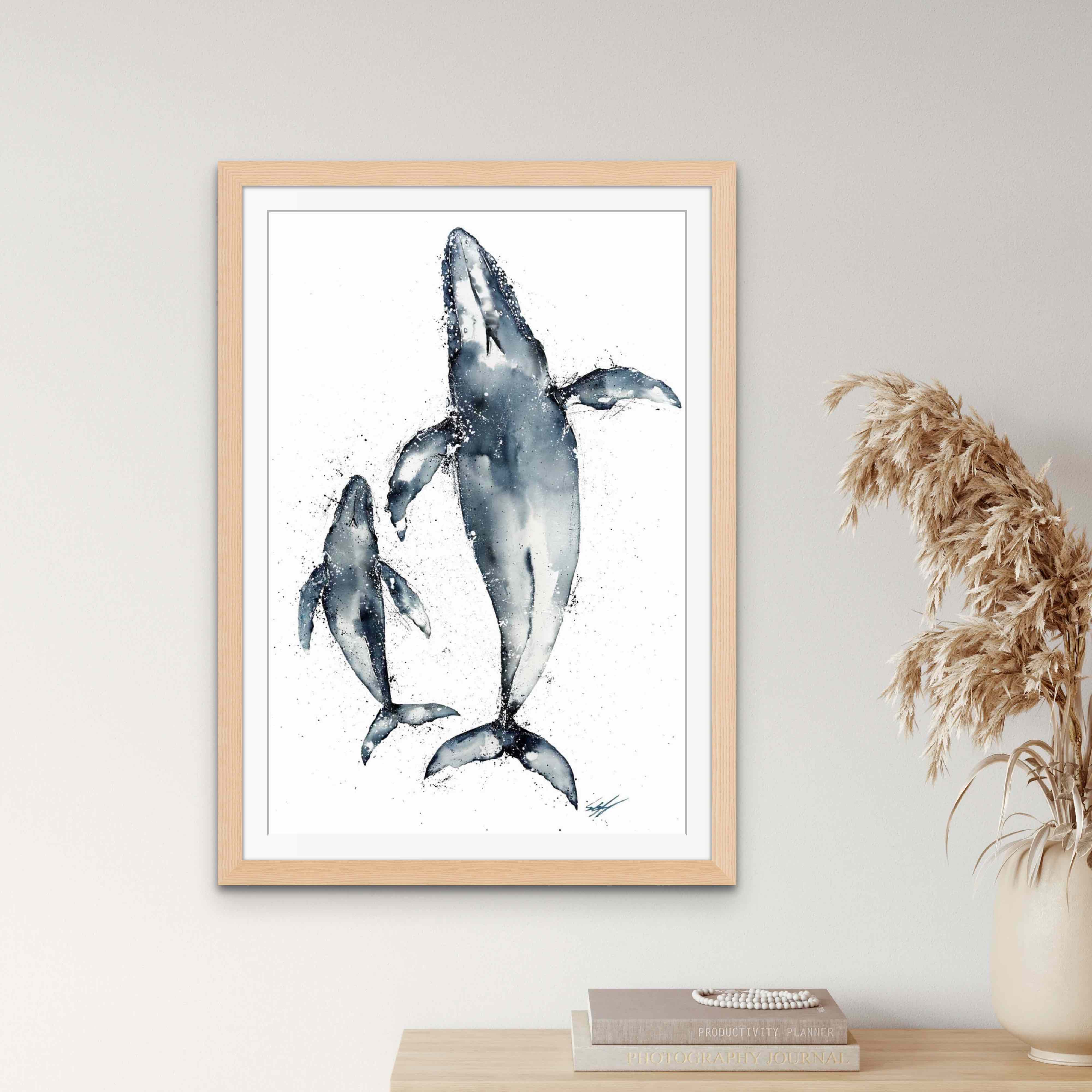humpback-whale-fine-art-paper-print-framed-stephanie-elizabeth-artwork