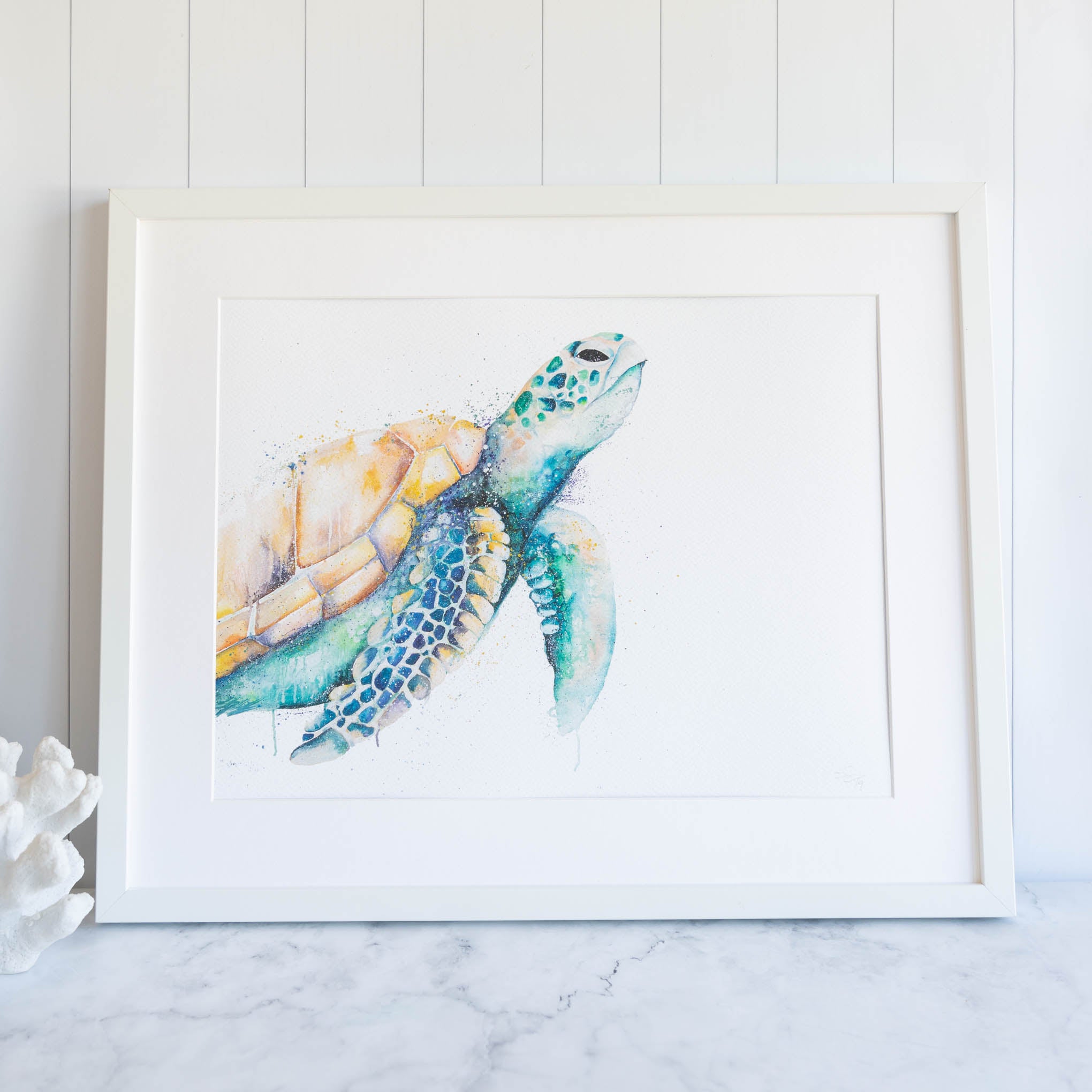 Honu framed wall art print