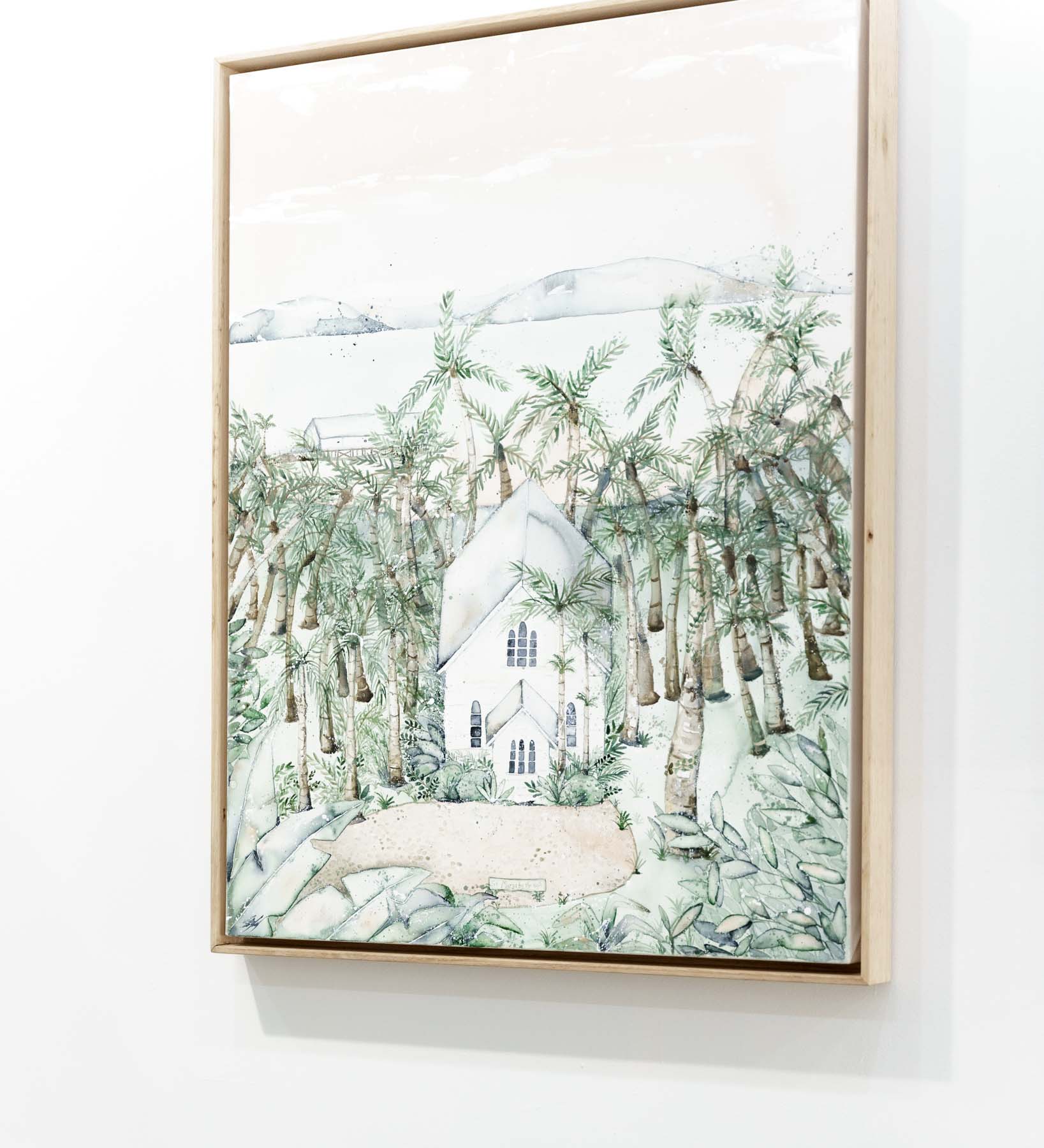 Port Douglas St Marys Chapel Painting from the air