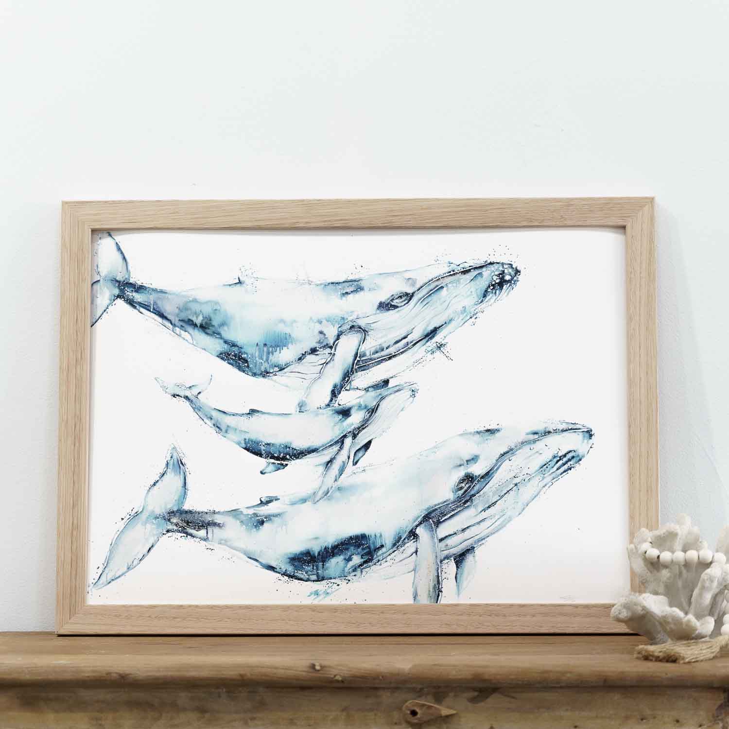 Humpback Whale Family Print