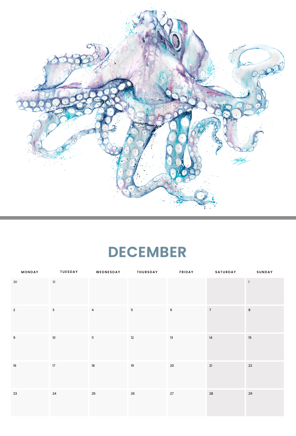 2024 Calendar by Stephanie Elizabeth Artwork