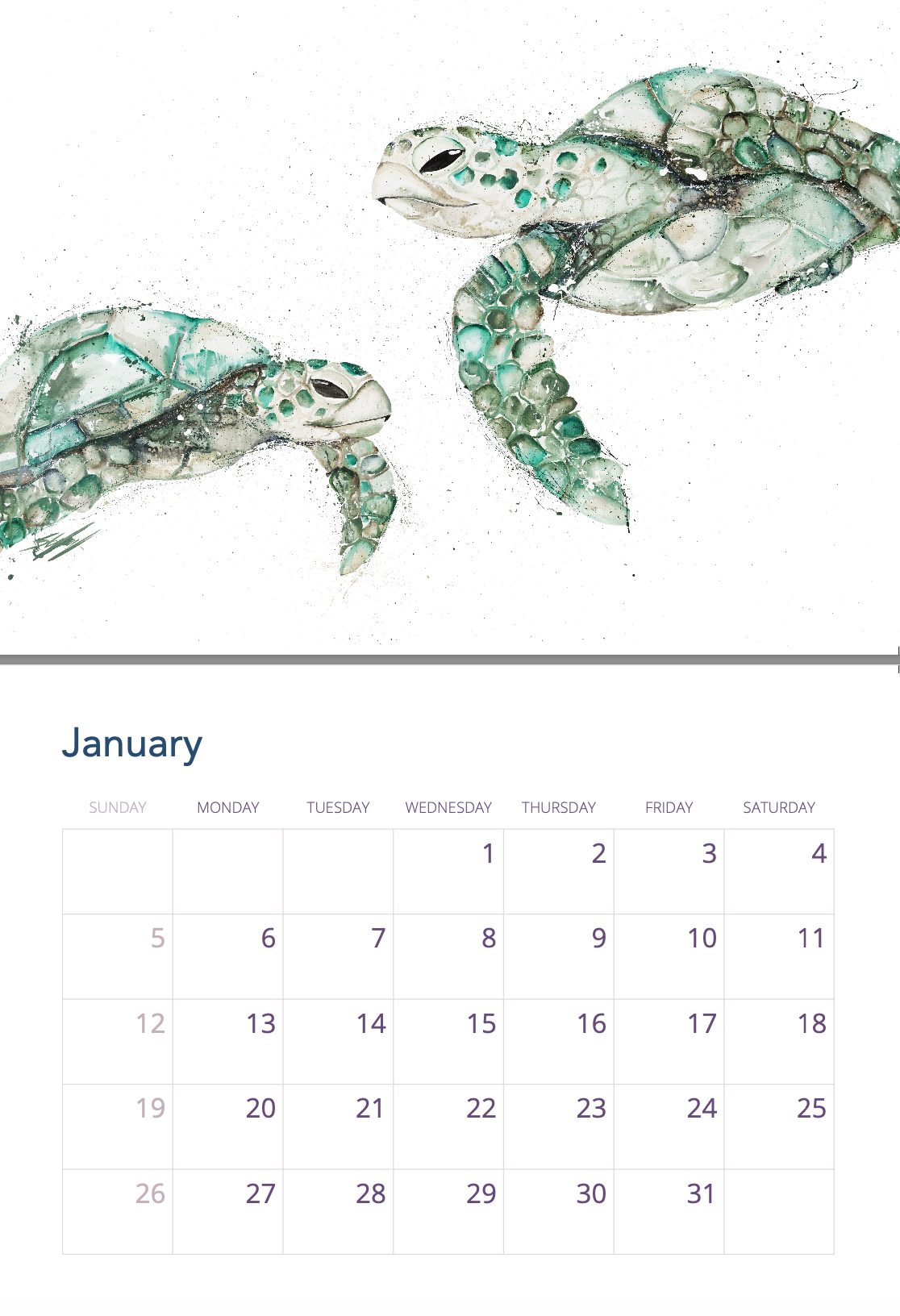 2025 Calendar by Stephanie Elizabeth Artwork