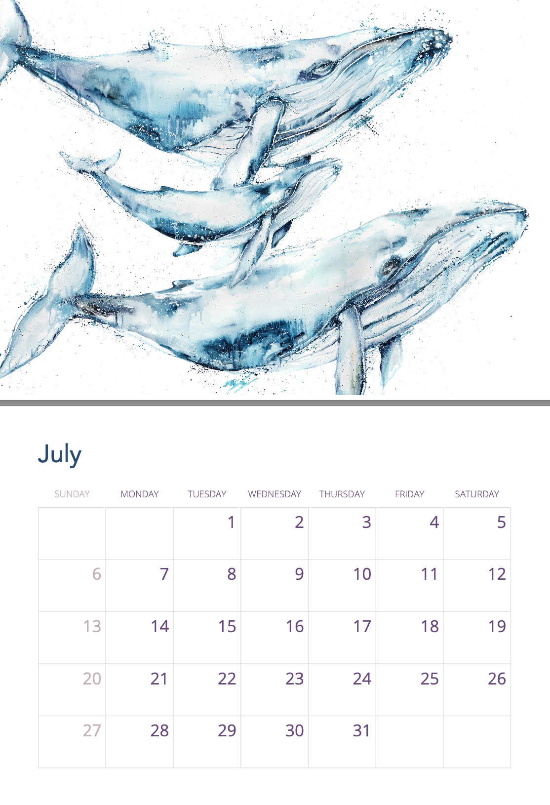 2025 Calendar by Stephanie Elizabeth Artwork