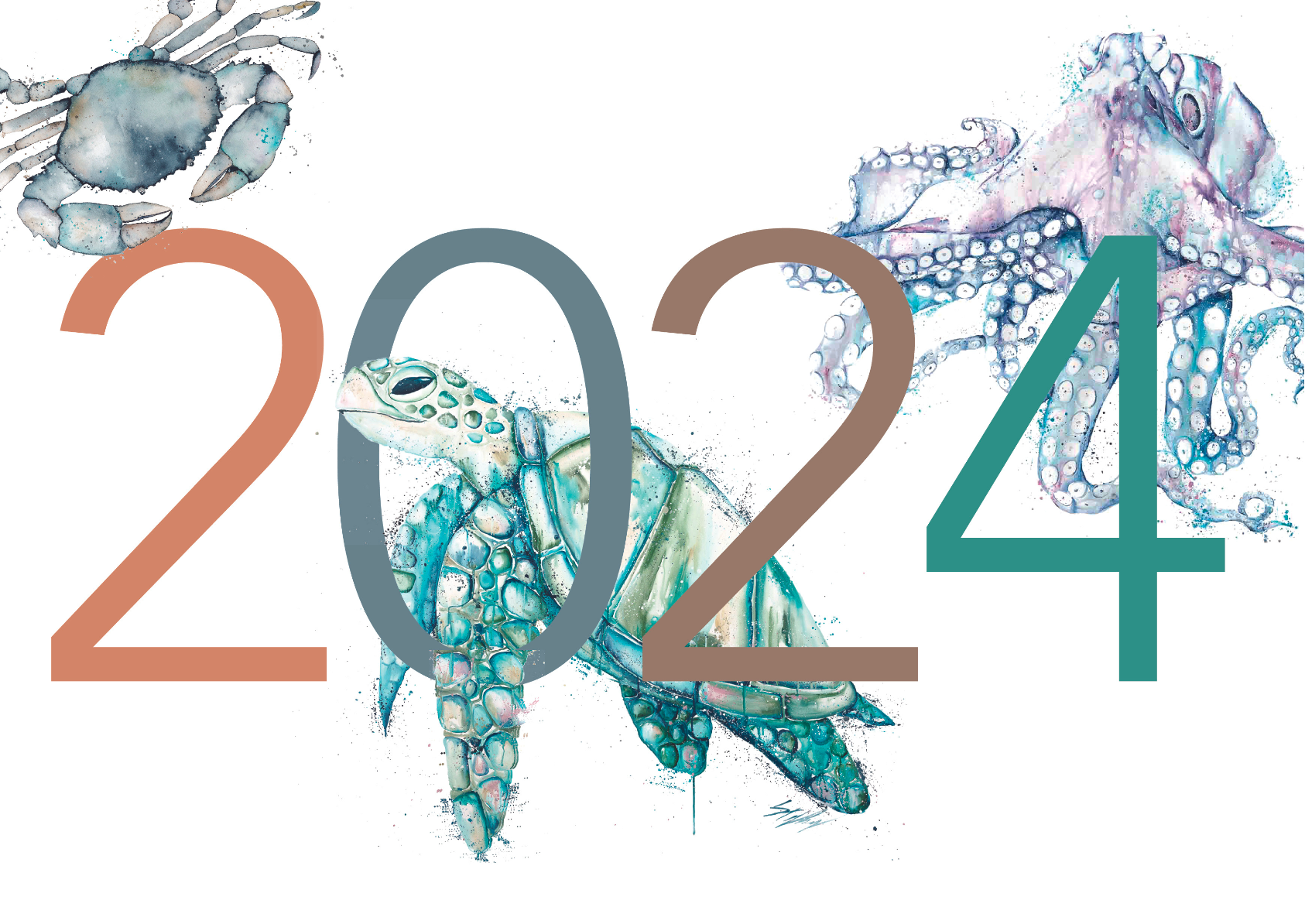 2024 Calendar by Stephanie Elizabeth Artwork