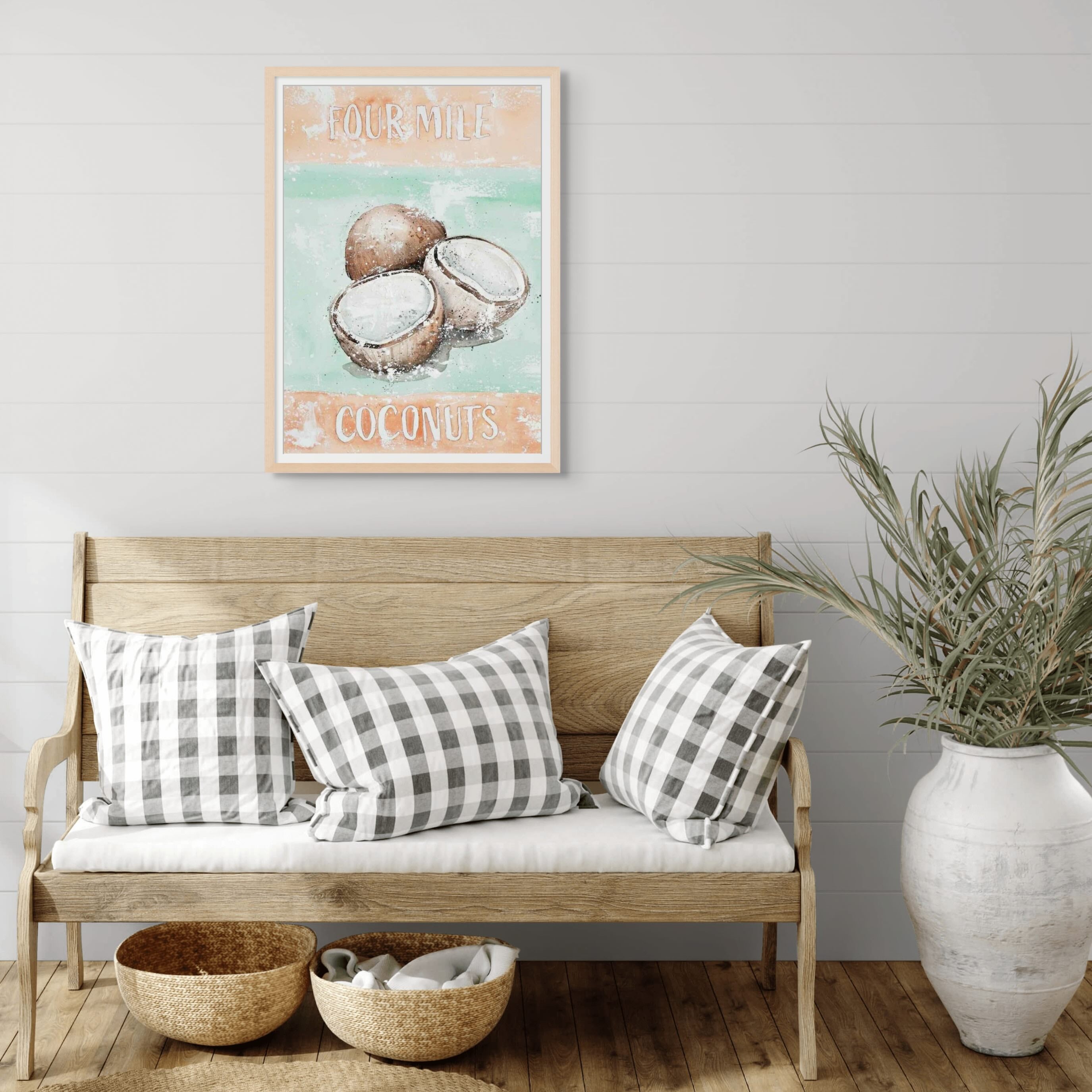 four mile coconuts still life paper print