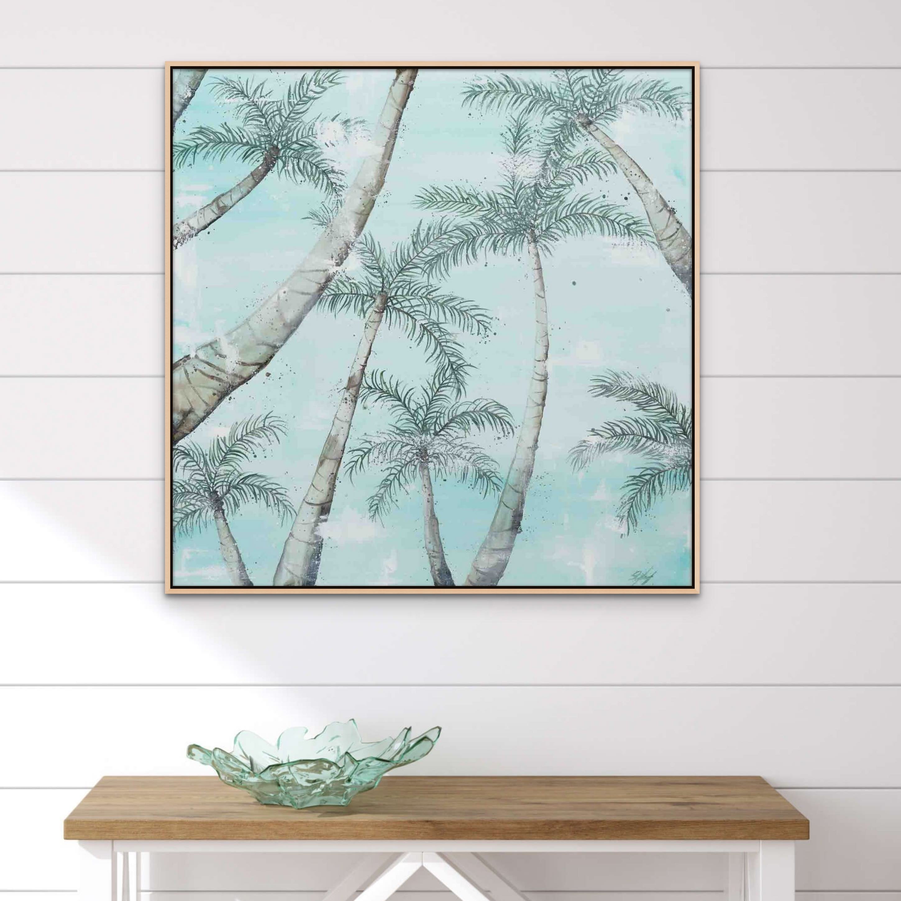 palm trees framed canvas artwork by stephanie elizabeth artwork 2