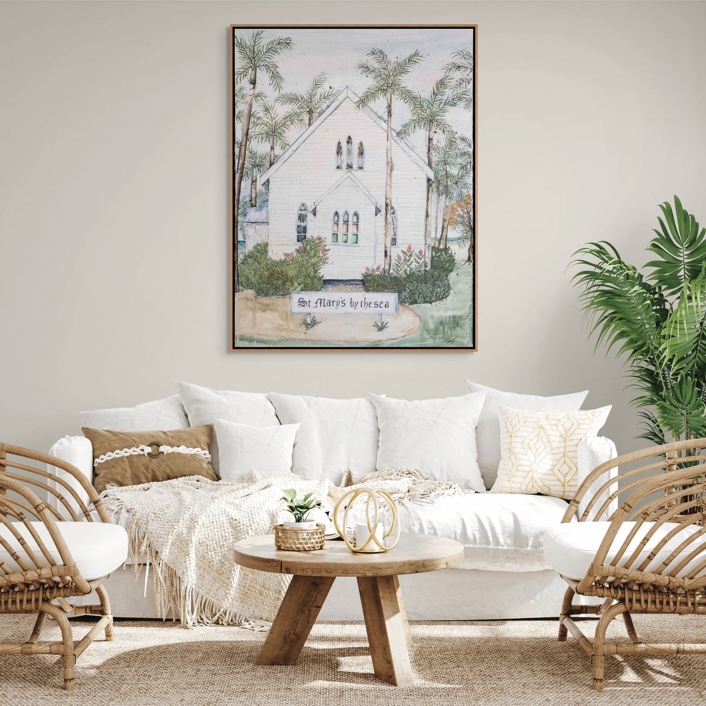 Original painting by Stephanie Elizabeth – titled Bells will Ring, the Sun will Shine – expressive artwork filled with light and love