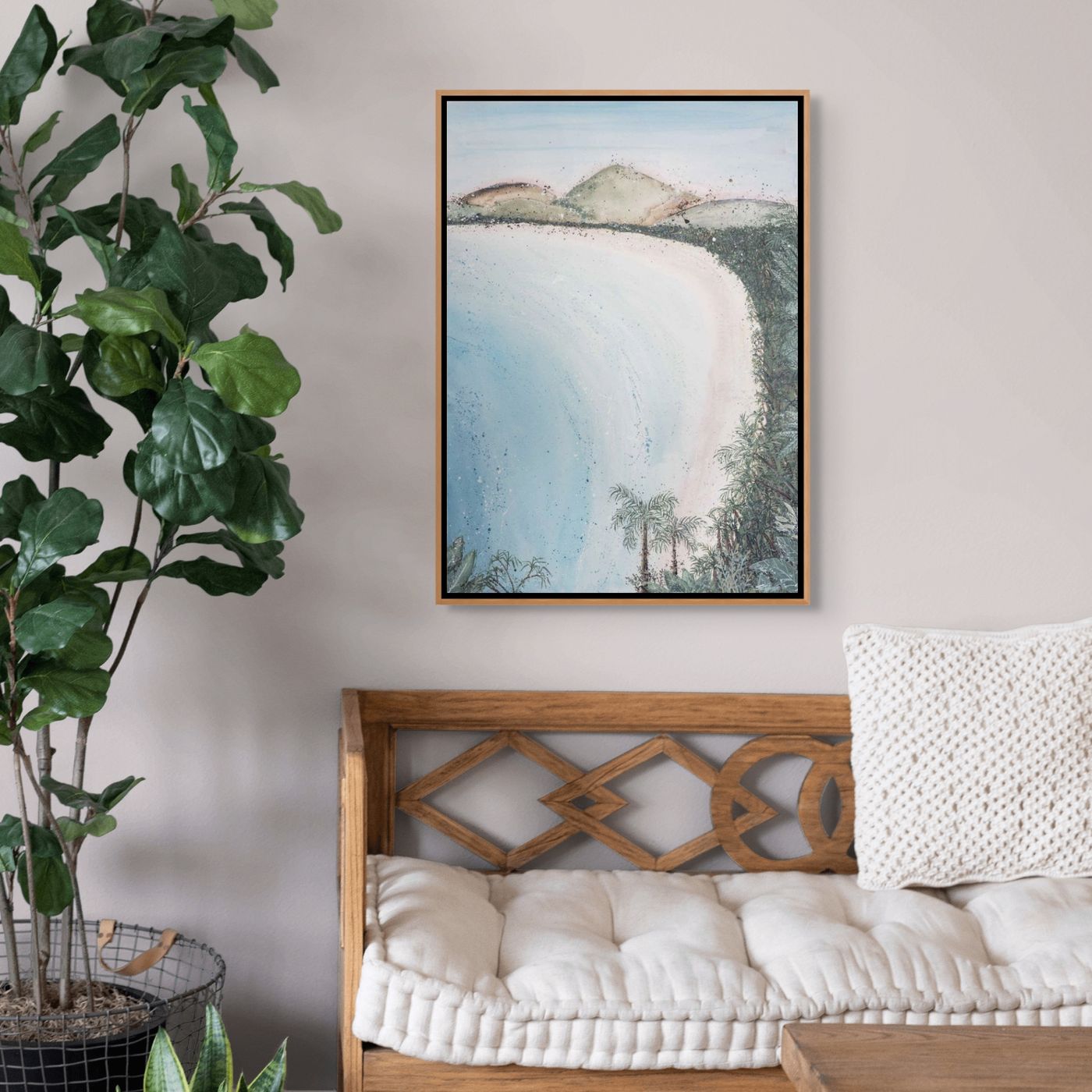 Original landscape painting of Port Douglas from Flagstaff Hill by Stephanie Elizabeth – titled From the Lookout
