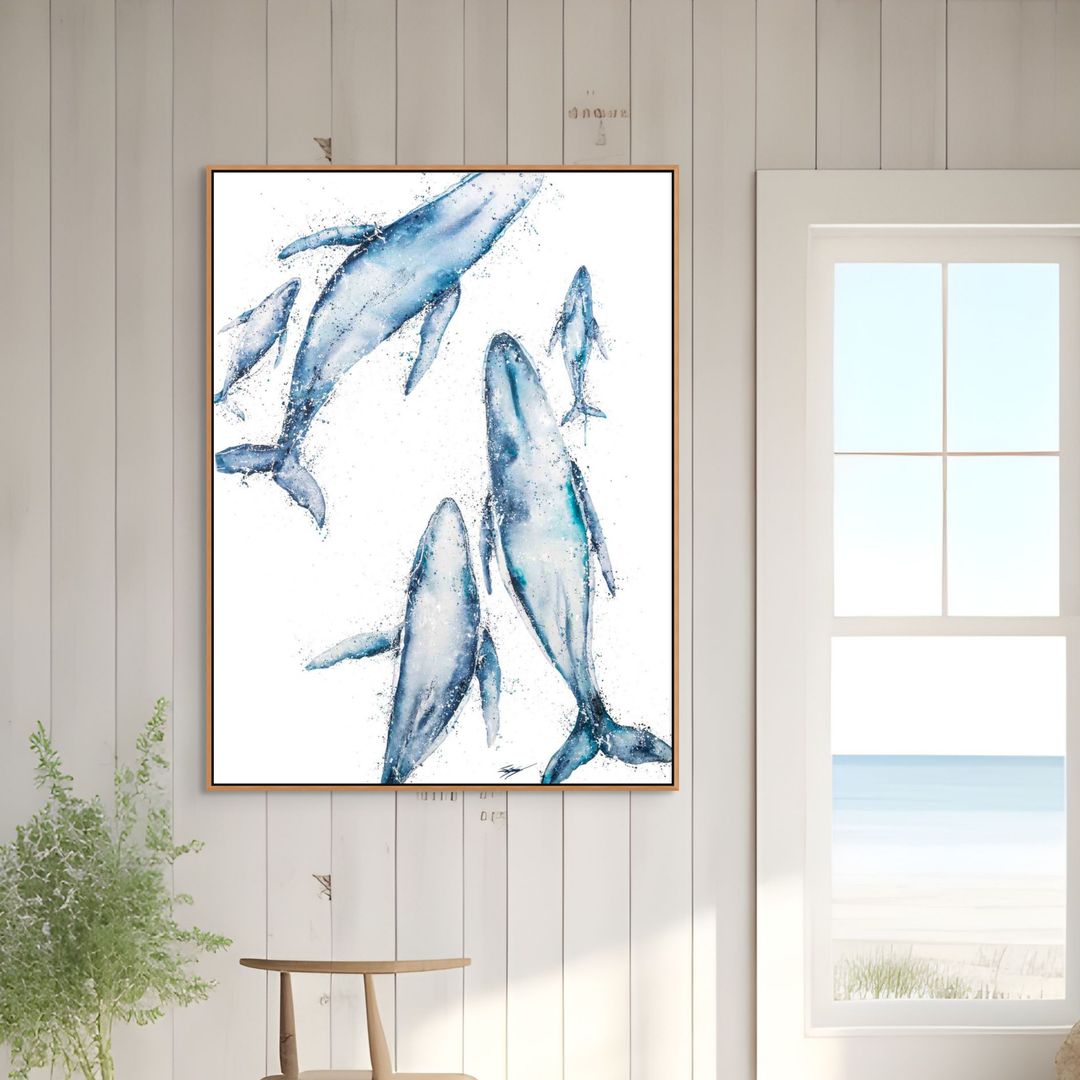 Paving the Way painting by Stephanie Elizabeth – framed watercolour and acrylic canvas artwork