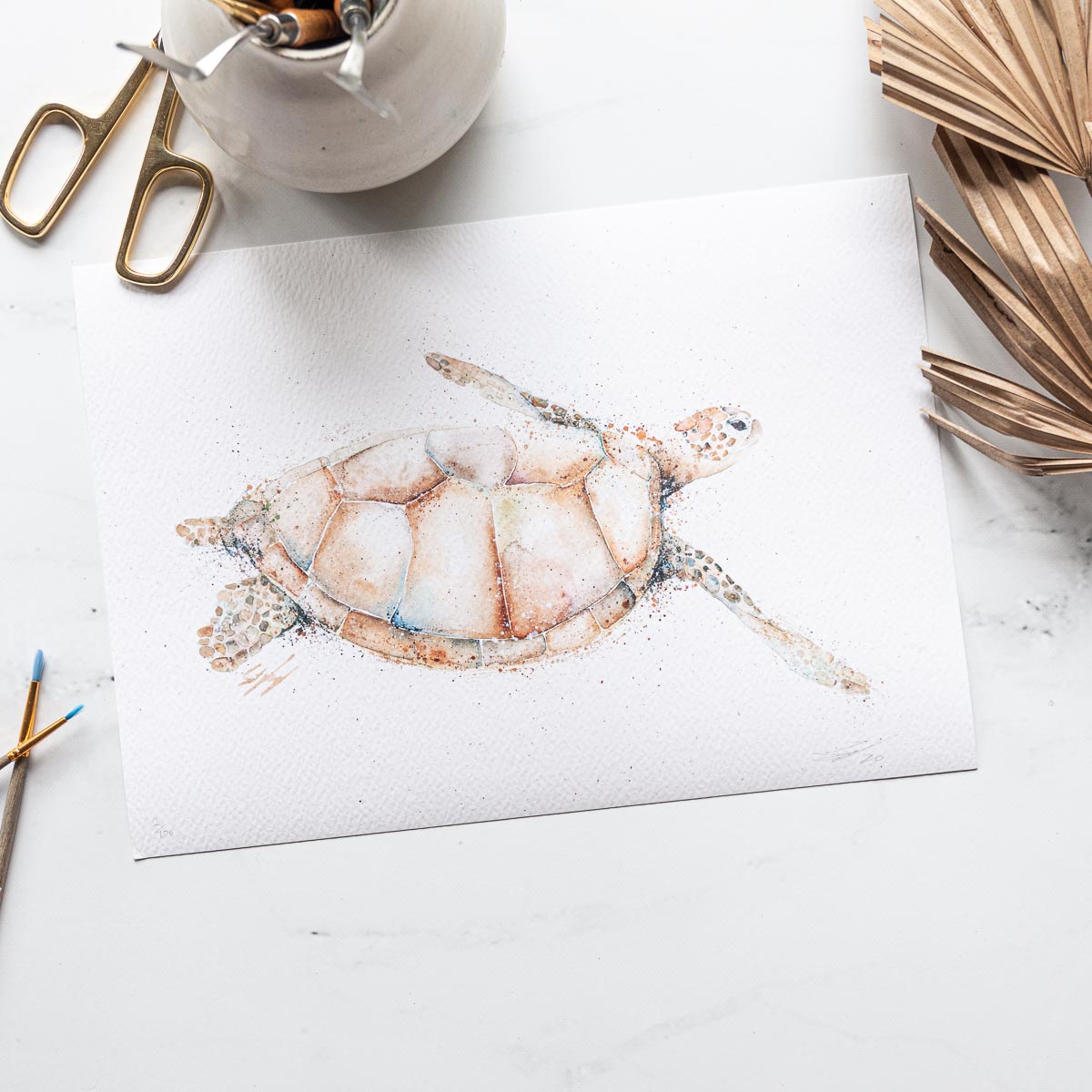 Turtle artwork print by SEA