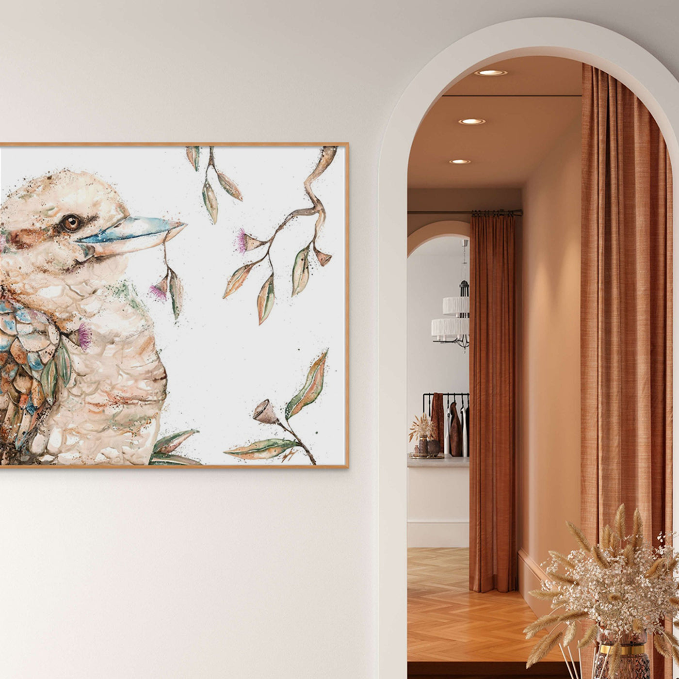 kookaburra canvas wall art