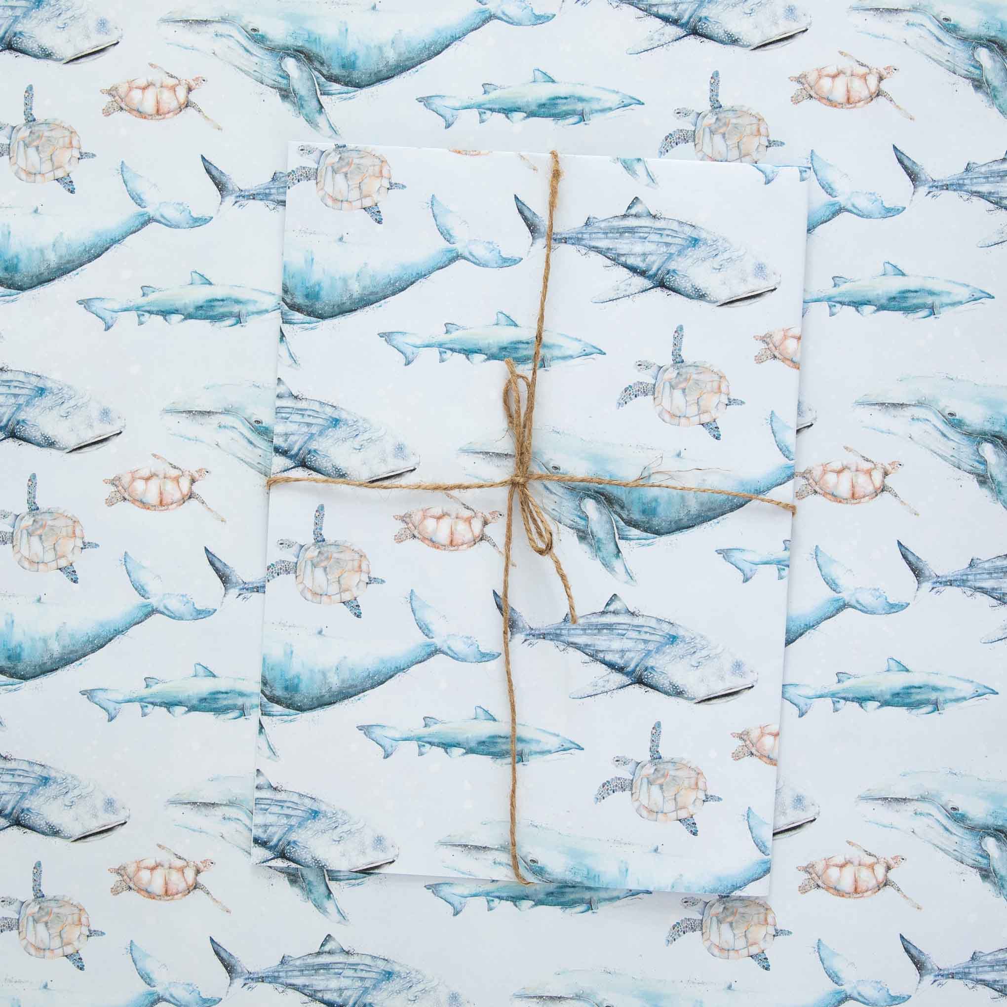 Sea Creatures Wrapping Paper