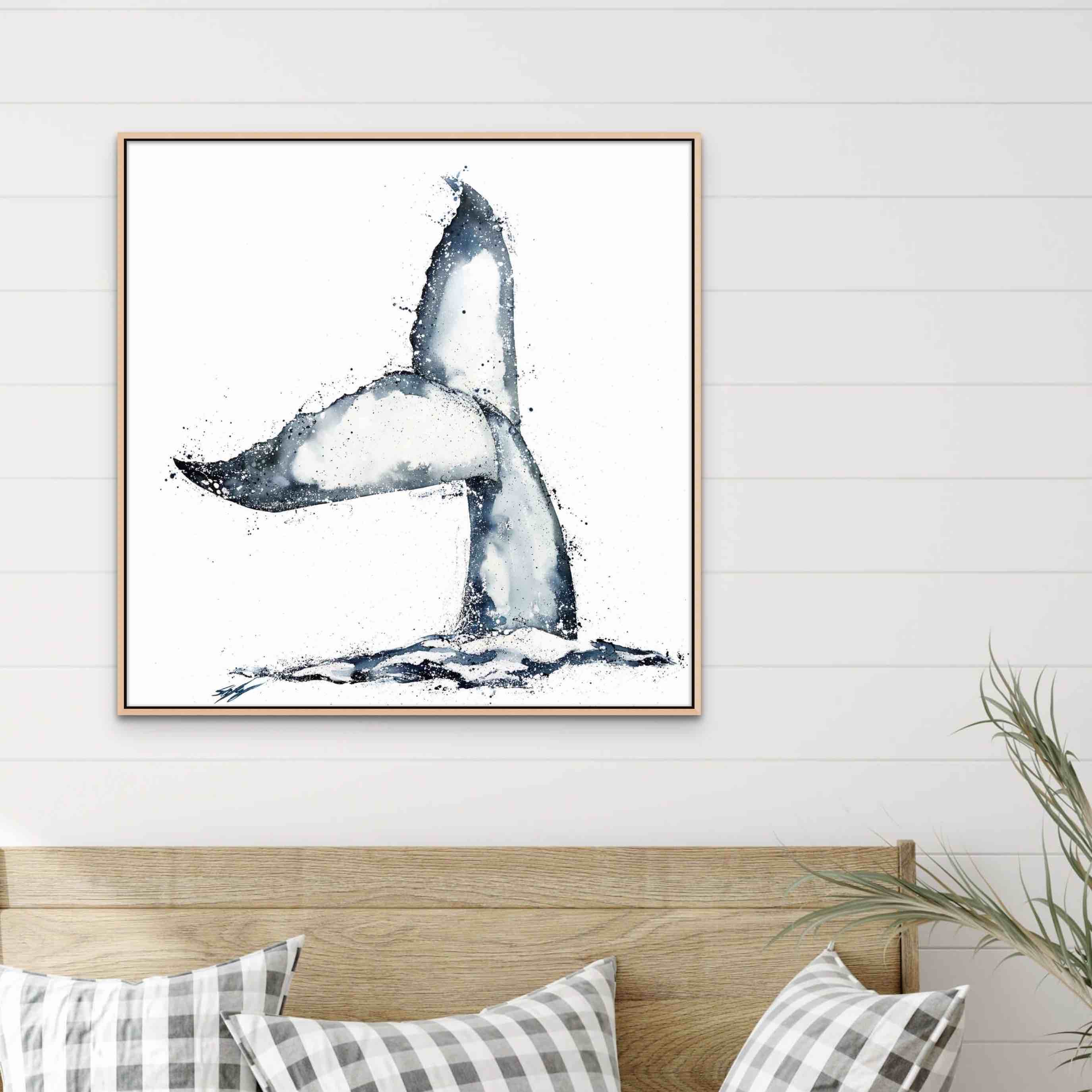 Humpback Whale tail canvas print